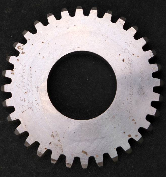 Bild des Artikels KÖLLMANN-Scheibenschneidrad-gear-shaper-m=-3,5mm-EGW-15°-Z=-32-Ø120x14xØ1-1/4"