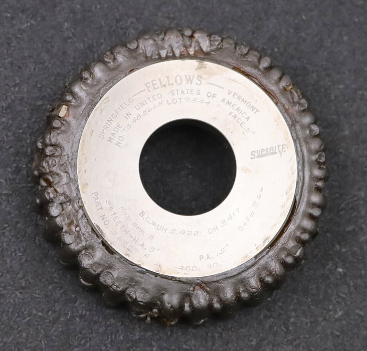 Bild des Artikels FELLOWS-Scheibenschneidrad-gear-shaper-m=-3mm-EGW-15°-Z=-30-Ø97x25xØ1-1/4"