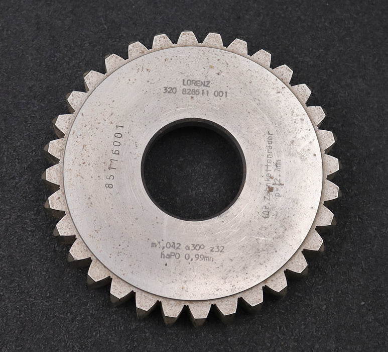 Bild des Artikels LORENZ-Scheibenschneidrad-gear-shaper-m=-4,042mm-30°-EGW-Z=-32-p=-12,7mm