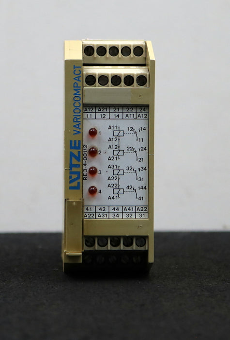 Bild des Artikels LÜTZE-Zeitrelais-Art.Nr.-73518-RE3-4-001/2/G-rote-Lämpchen-24V-250VAC-4a-1000VA