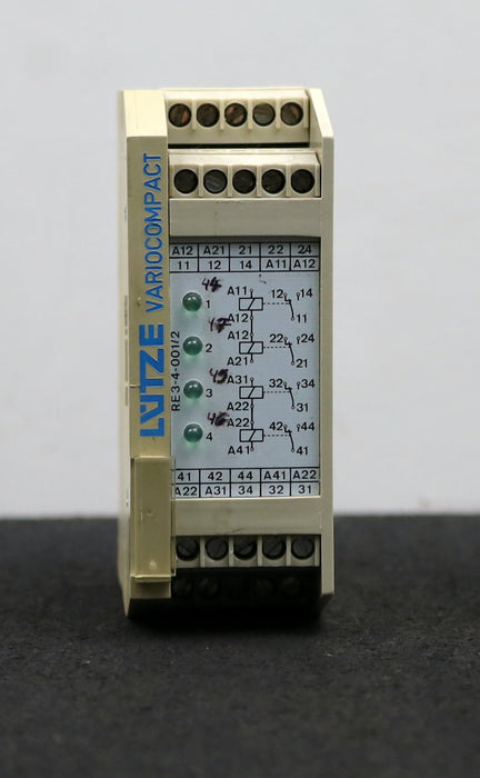 Bild des Artikels LÜTZE-Zeitrelais-Art.Nr.-73518-RE3-4-001/2/G-grüne-Lämpchen-24V-250VAC-4a-1000VA