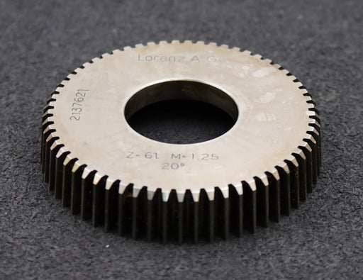 Bild des Artikels LORENZ-Scheibenschneidrad-gear-shaper-m=-1,25mm-EGW-20°-Z=-61-80x15xØ1-1/4"