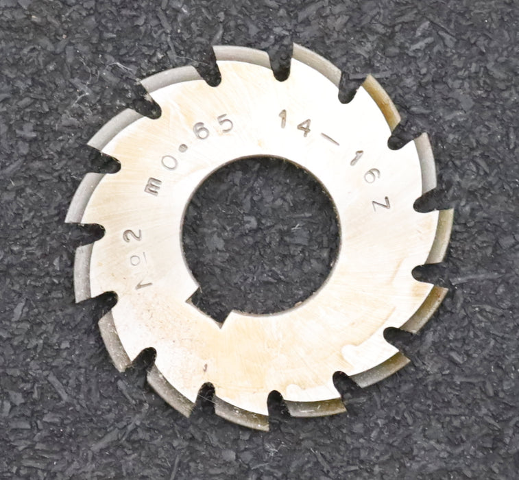 Bild des Artikels DOLD-Zahnformfräser-gear-profile-cutter-m=-0,65mm-No.-2-Z=-14-16-EGW-20°-mit-LNK