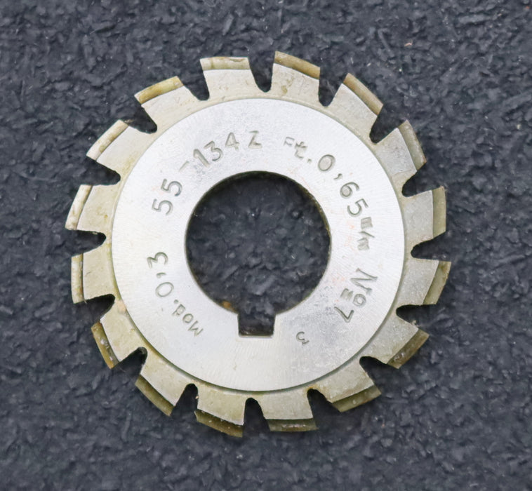 Bild des Artikels DOLD-Zahnformfräser-m=-0,3mm-No.-7-für-Z=-55-134-EGW-15°-gear-profile-cutter