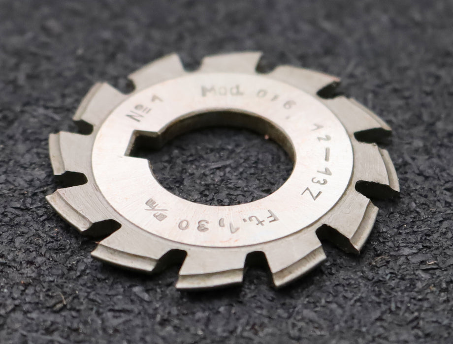 Bild des Artikels DOLD-Zahnformfräser-m=-0,6mm-No.-1-für-Z=-12-13-EGW-15°-gear-profile-cutter