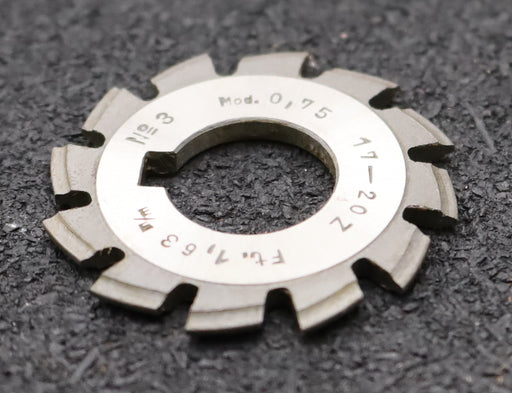 Bild des Artikels DOLD-Zahnformfräser-m=-0,75mm-No.-3-für-Z=-17-20-EGW-15°-gear-profile-cutter