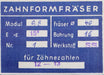 Bild des Artikels DOLD-Zahnformfräser-m=-0,8mm-No.-1-für-Z=-12-13-EGW-15°-gear-profile-cutter