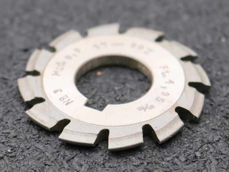 Bild des Artikels DOLD-Zahnformfräser-m=-0,9mm-No.-3-für-Z=-17-20-EGW-15°-gear-profile-cutter