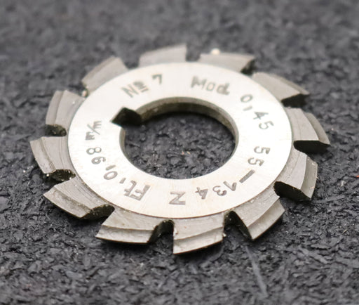 Bild des Artikels DOLD-Zahnformfräser-m=-0,45mm-No-7-für-Z=-55-134-EGW-20°-LKN-gear-profile-cutter