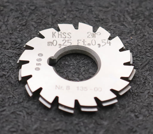 Bild des Artikels DOLD-Zahnformfräser-m=-0,25mm-No.-8-für-Z=-135-00-EGW-20°-gear-profile-cutter