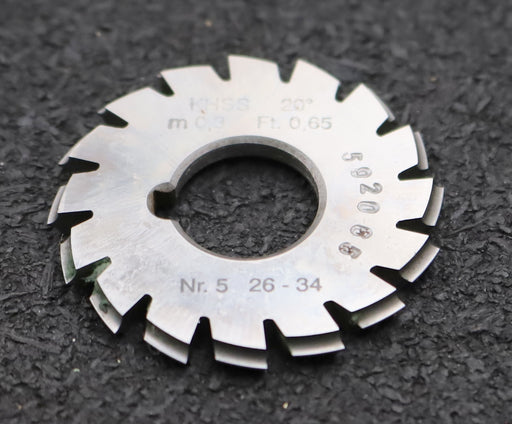 Bild des Artikels DOLD-Zahnformfräser-m=-0,3mm-No.-5-für-Z=-26-34-EGW-20°-gear-profile-cutter