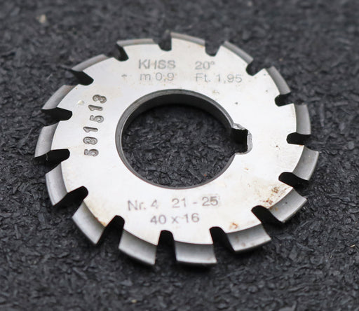 Bild des Artikels DOLD-Zahnformfräser-m=-0,9mm-No.-4-für-Z=-21-25-EGW-20°-gear-profile-cutter