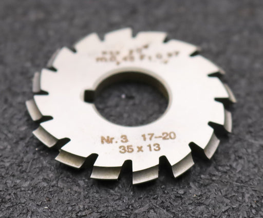 Bild des Artikels DOLD-Zahnformfräser-m=-0,45mm-No.-3-für-Z=-17-20-EGW-20°-gear-profile-cutter