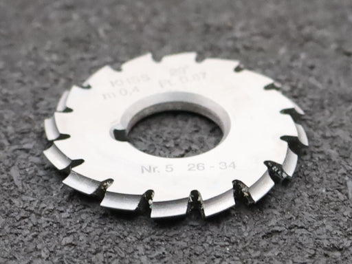 Bild des Artikels DOLD-Zahnformfräser-m=-0,4mm-No.-5-für-Z=-26-34-EGW-20°-gear-profile-cutter