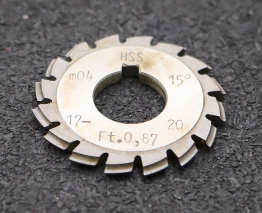 Bild des Artikels DOLD-Zahnformfräser-m=-0,4mm-No.-3-für-Z=-17-20-EGW-15°-gear-profile-cutter