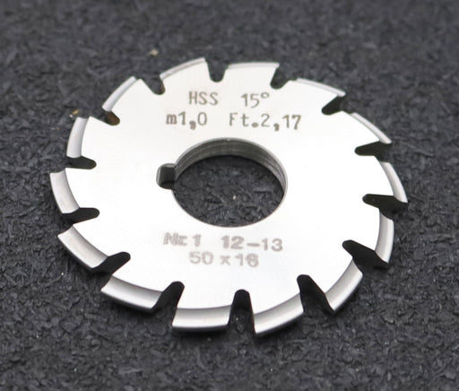 Bild des Artikels DOLD-Zahnformfräser-m=-1mm-No.-1-für-Z=-12-13-EGW-15°-gear-profile-cutter