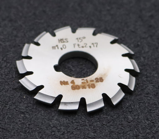 Bild des Artikels DOLD-Zahnformfräser-m=-1mm-No.-4-für-Z=-21-25-EGW-15°-gear-profile-cutter