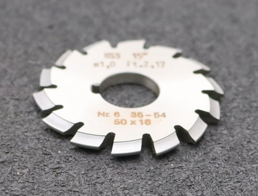 Bild des Artikels DOLD-Zahnformfräser-m=-1mm-No.-6-für-Z=-35-54-EGW-15°-LKN-gear-profile-cutter