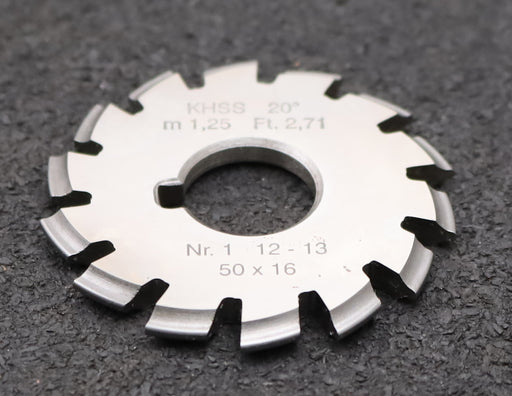 Bild des Artikels DOLD-Zahnformfräser-m=-1,25mm-No.-1-für-Z=-12-13-EGW-20°-gear-profile-cutter