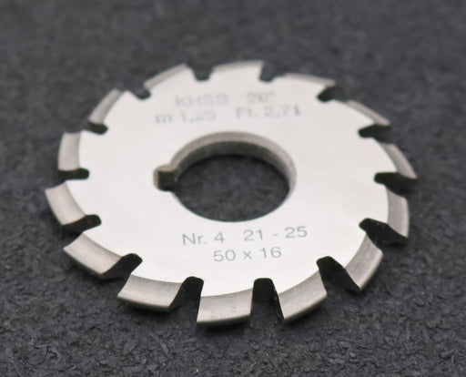 Bild des Artikels DOLD-Zahnformfräser-m=-1,25mm-No.-4-für-Z=-21-25-EGW-20°-gear-profile-cutter