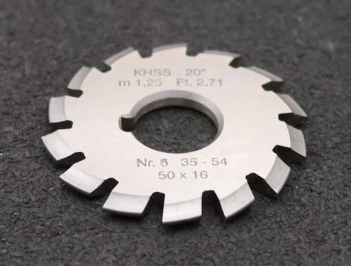 Bild des Artikels DOLD-Zahnformfräser-m=-1,25mm-No.-6-für-Z=-35-54-EGW-20°-gear-profile-cutter