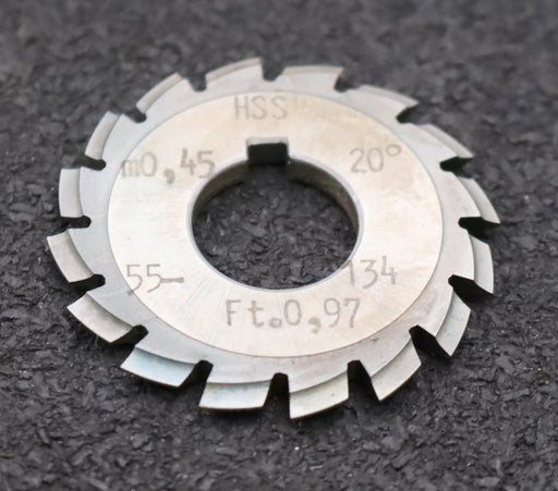 Bild des Artikels DOLD-Zahnformfräser-m=-0,45mm-No.-7-für-Z=-55-134-EGW-20°-gear-profile-cutter