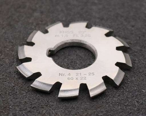 Bild des Artikels DOLD-Zahnformfräser-m=-1,5mm-No.-4-für-Z=-21-25-EGW-20°-gear-profile-cutter