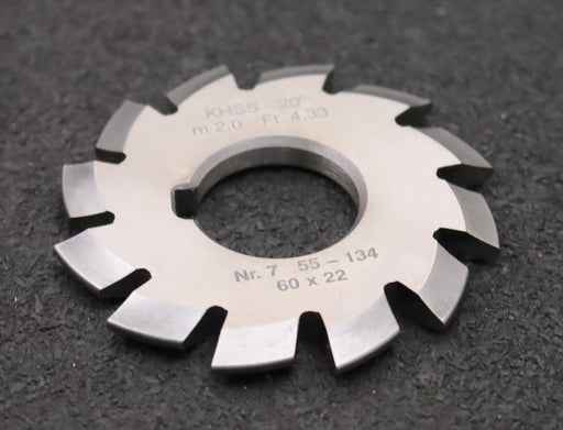 Bild des Artikels DOLD-Zahnformfräser-m=-2mm-No.-7-für-Z=-55-134-EGW-20°-gear-profile-cutter