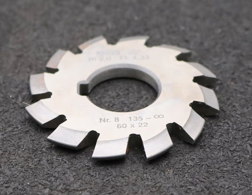 Bild des Artikels DOLD-Zahnformfräser-m=-2mm-No.-8-für-Z=-135-00-EGW-20°-gear-profile-cutter