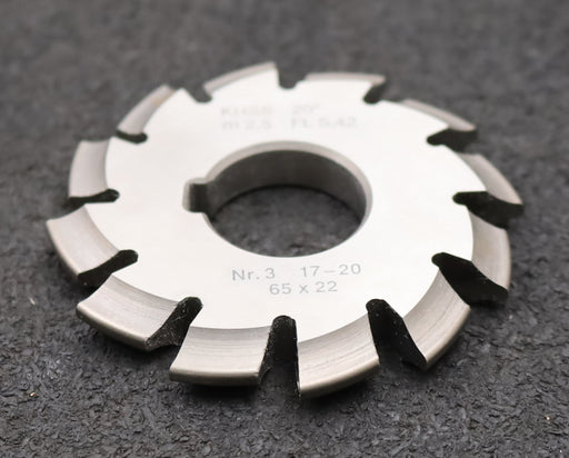 Bild des Artikels DOLD-Zahnformfräser-m=-2,5mm-No.-3-für-Z=-17-20-EGW-20°-gear-profile-cutter