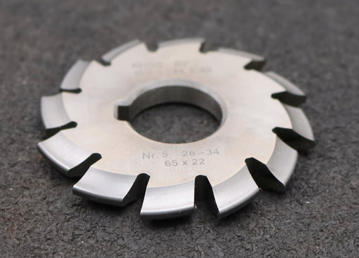 Bild des Artikels DOLD-Zahnformfräser-m=-2,5mm-No.-5-für-Z=-35-54-EGW-20°-gear-profile-cutter