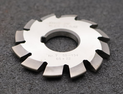 Bild des Artikels DOLD-Zahnformfräser-m=-2,5mm-No.-7-für-Z=-55-134-EGW-20°-gear-profile-cutter