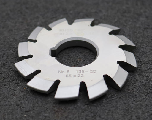 Bild des Artikels DOLD-Zahnformfräser-m=-2,5mm-No.-8-für-Z=-135-00-EGW-20°-gear-profile-cutter