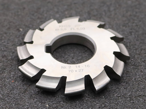 Bild des Artikels DOLD-Zahnformfräser-m=-3mm-No.-2-für-Z=-14-16-EGW-20°-gear-profile-cutter