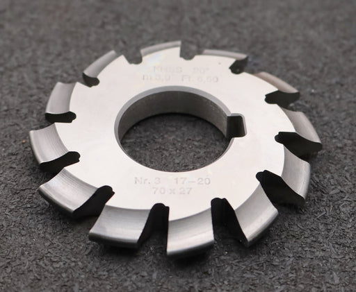 Bild des Artikels DOLD-Zahnformfräser-m=-3mm-No.-3-für-Z=-17-20-EGW-20°-gear-profile-cutter