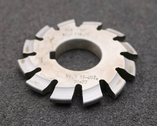 Bild des Artikels DOLD-Zahnformfräser-m=-3mm-No.-3-für-Z=-17-20-EGW-15°-gear-profile-cutter