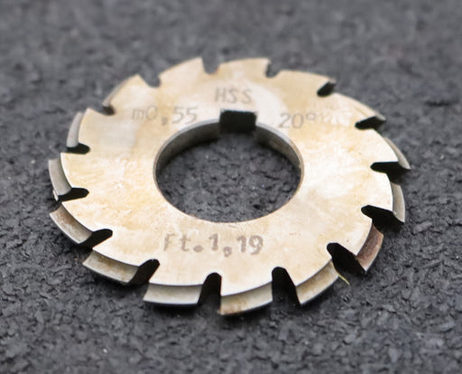 Bild des Artikels DOLD-Zahnformfräser-m=-0,55mm-No.-2-für-Z=-14-16-EGW-20°-gear-profile-cutter