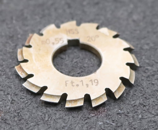 Bild des Artikels DOLD-Zahnformfräser-m=-0,55mm-No.-4-für-Z=-21-25-EGW-20°-gear-profile-cutter