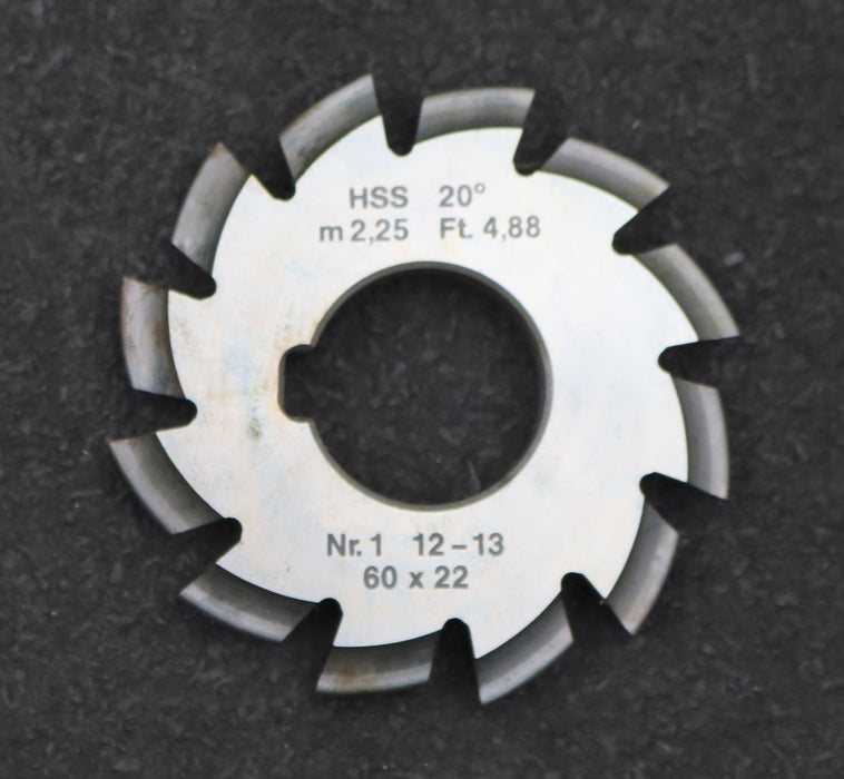 Bild des Artikels DOLD-Zahnformfräser-m=-2,25mm-No.-1-für-Z=-12-13-EGW-20°-gear-profile-cutter