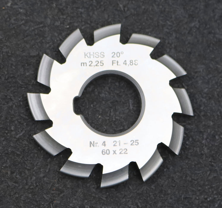 Bild des Artikels DOLD-Zahnformfräser-m=-2,25mm-No.-4-für-Z=-21-25-EGW-20°-gear-profile-cutter