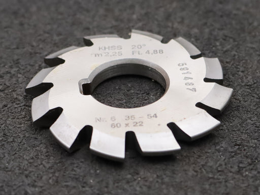 Bild des Artikels DOLD-Zahnformfräser-m=-2,25mm-No.-6-für-Z=-35-54-EGW-20°-gear-profile-cutter