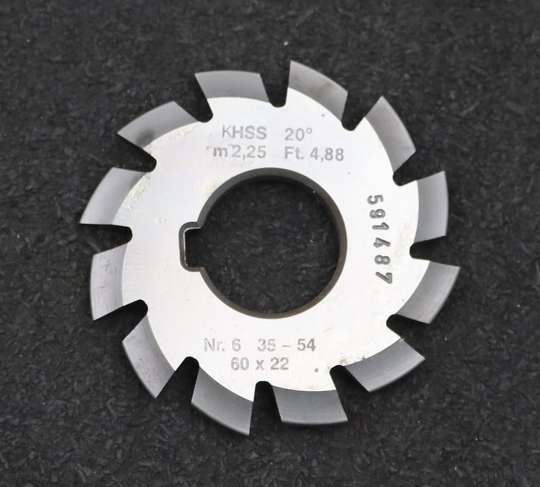 Bild des Artikels DOLD-Zahnformfräser-m=-2,25mm-No.-6-für-Z=-35-54-EGW-20°-gear-profile-cutter