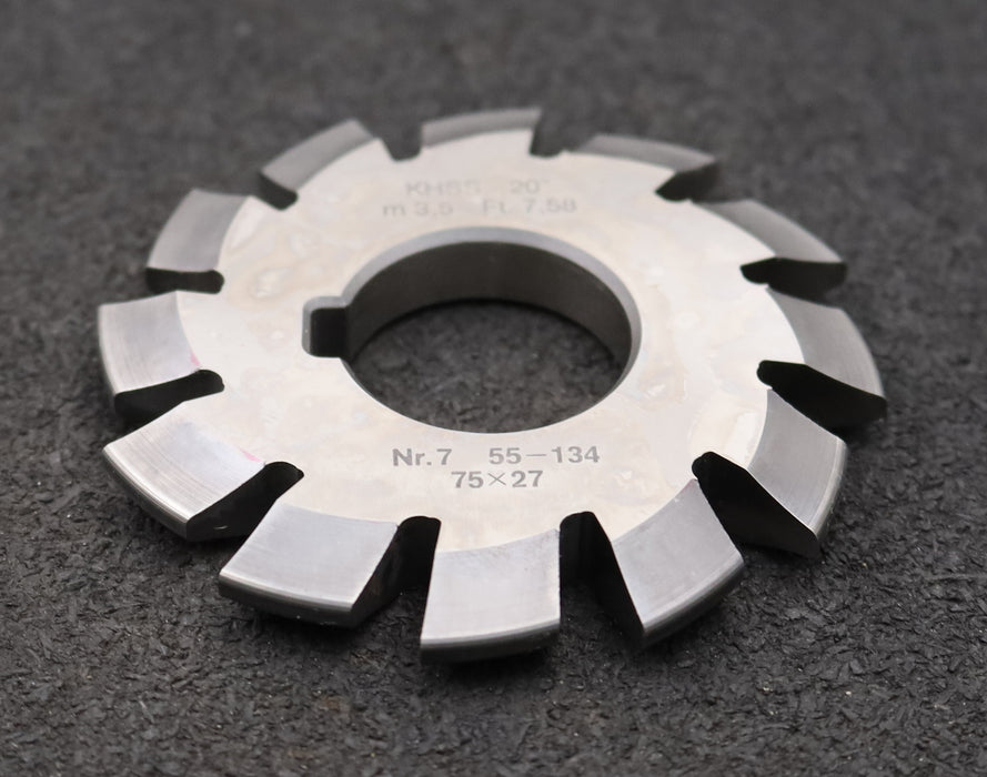 Bild des Artikels DOLD-Zahnformfräser-m=-3,5mm-No.-7-für-Z=-55-134-EGW-20°-gear-profile-cutter