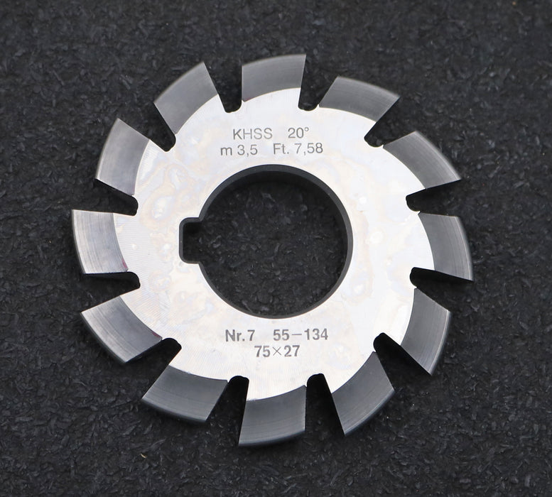 Bild des Artikels DOLD-Zahnformfräser-m=-3,5mm-No.-7-für-Z=-55-134-EGW-20°-gear-profile-cutter