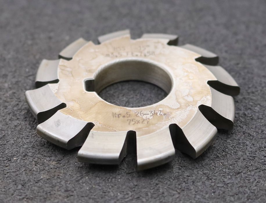 Bild des Artikels DOLD-Zahnformfräser-m=-3,5mm-No.-5-für-Z=-26-34-EGW-15°-gear-profile-cutter