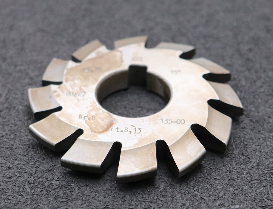 Bild des Artikels DOLD-Zahnformfräser-m=-3,75mm-No.-8-für-Z=-135-00-EGW-15°-gear-profile-cutter