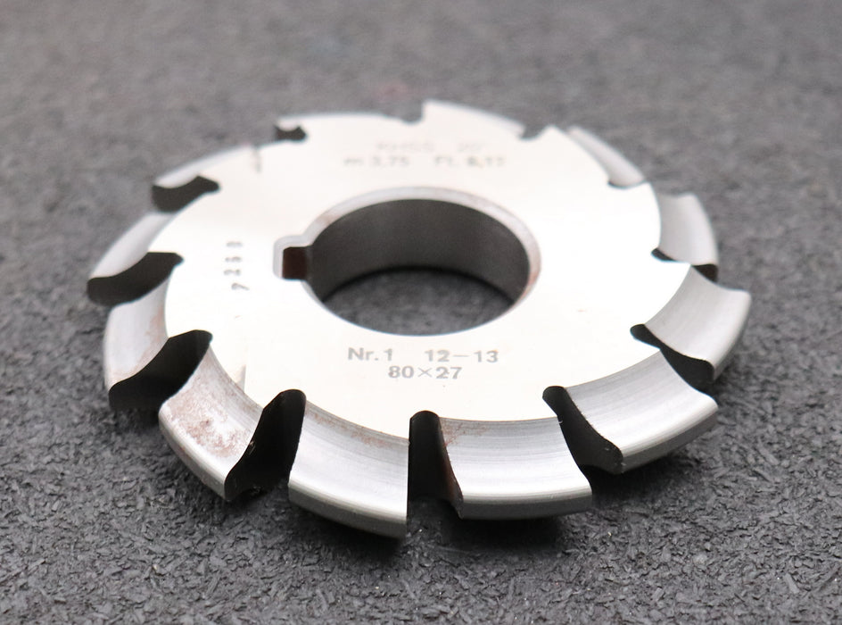 Bild des Artikels DOLD-Zahnformfräser-m=-3,75mm-No.-1-für-Z=-14-16-EGW-20°-gear-profile-cutter