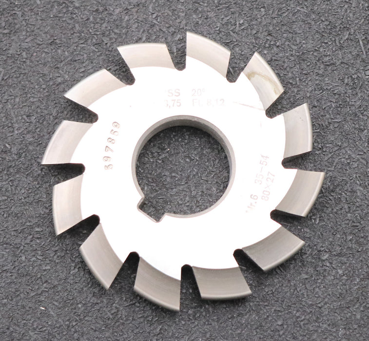 Bild des Artikels DOLD-Zahnformfräser-m=-3,75mm-No.-6-für-Z=-35-54-EGW-20°-gear-profile-cutter