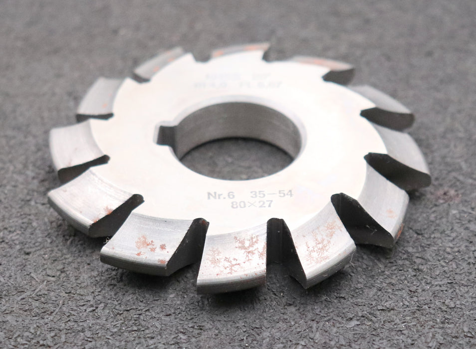 Bild des Artikels DOLD-Zahnformfräser-m=-4mm-No.-6-für-Z=-35-54-EGW-20°-gear-profile-cutter