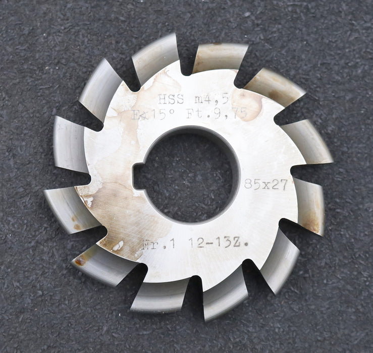 Bild des Artikels DOLD-Zahnformfräser-m=-4,5mm-No.-1-für-Z=-12-13-gear-profile-cutter